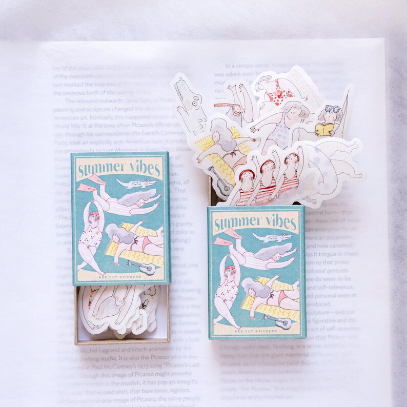 Dodolulu Matchbox Flake Stickers Summer Vibes Dodolulu Stickers, Cute