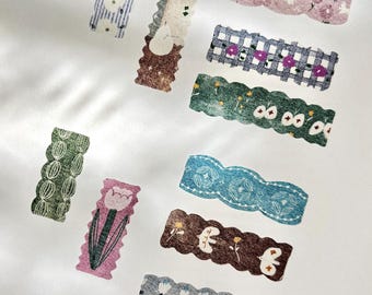 Pion Kiss- cut Washi Tape – Ribbon | Vintage Ribbon Washi for Junk Journal, Scrapbooking, Planner, Collage, Craft, Aesthetic Stationery