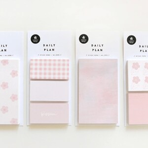 Suatelier Sticky Memo Pad 1928-1931 | Planner Accessories, Minimal Style Stationery, Korean Stationery, Sticky Notes