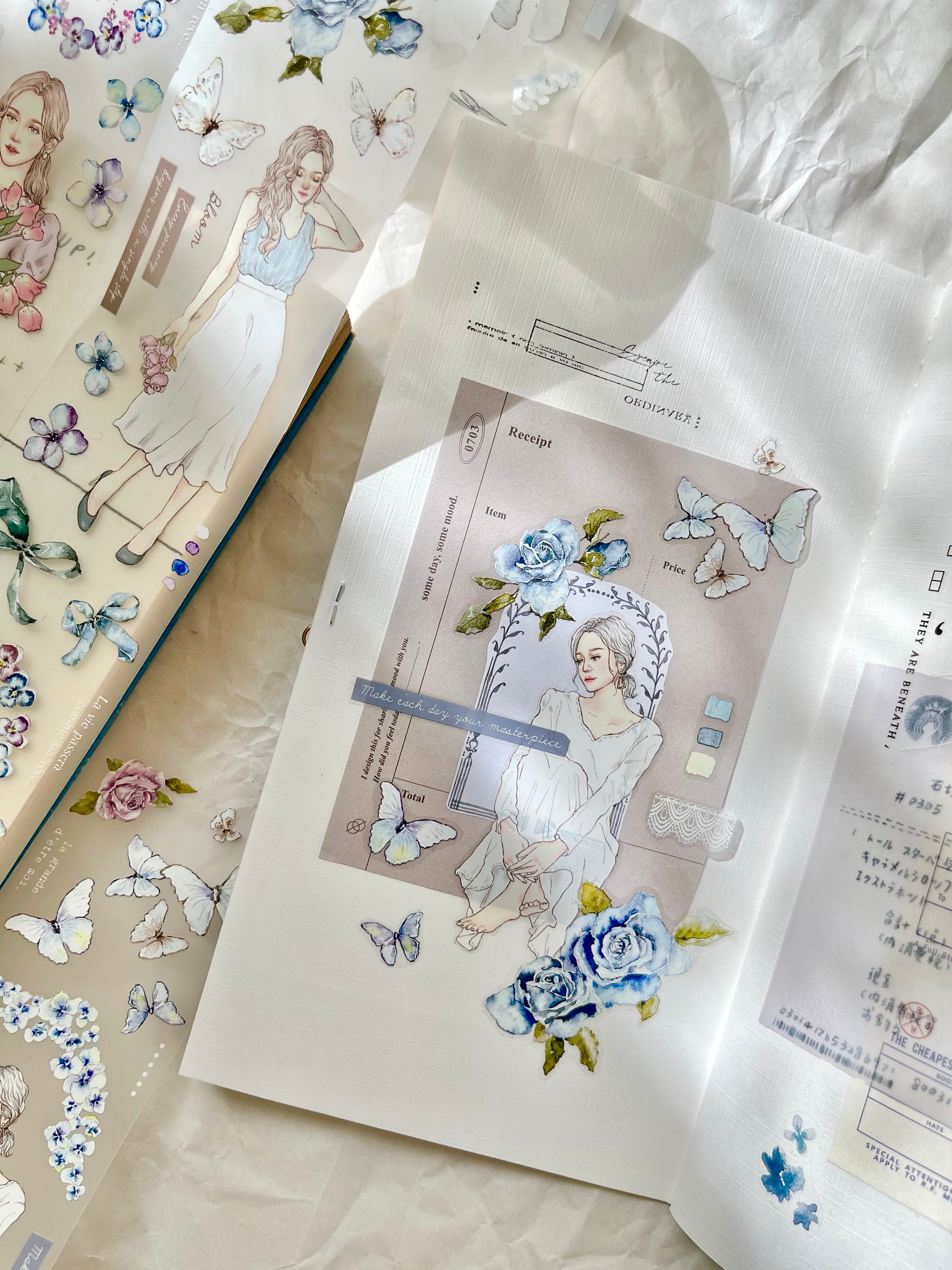 Pion PET テープ - ブルーム (5 cm) | Pion Girl PET テープ、花柄 PET