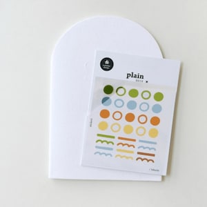 Suatelier Sticker - 1671 Plain.67 | Cute Planner Stickers,  Deco Stickers, Planner Accessories, Collage, Scrapbooking, Cute Stationery