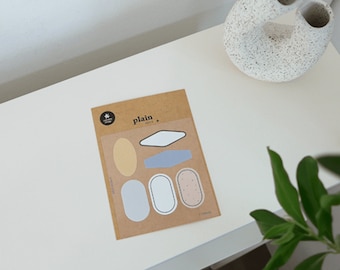 Suatelier Sticker - 1664 Plain.60 | Cute Planner Stickers,  Deco Stickers, Planner Accessories, Collage, Scrapbooking, Cute Stationery