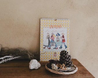 La Dolce Vita 2026 Wall Calendar | 2026 Hanging Calendar | Aesthetic Wall Art Calendar | LDV Illustration Calendar | Cute Planner Gift