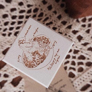 Chop Diam Rubber Stamp - Ais Kacang | Cute Wood Rubber Stamp, Planner Stamp, Journal Stamp, Rubber Stamp Set, Kawaii Stationery