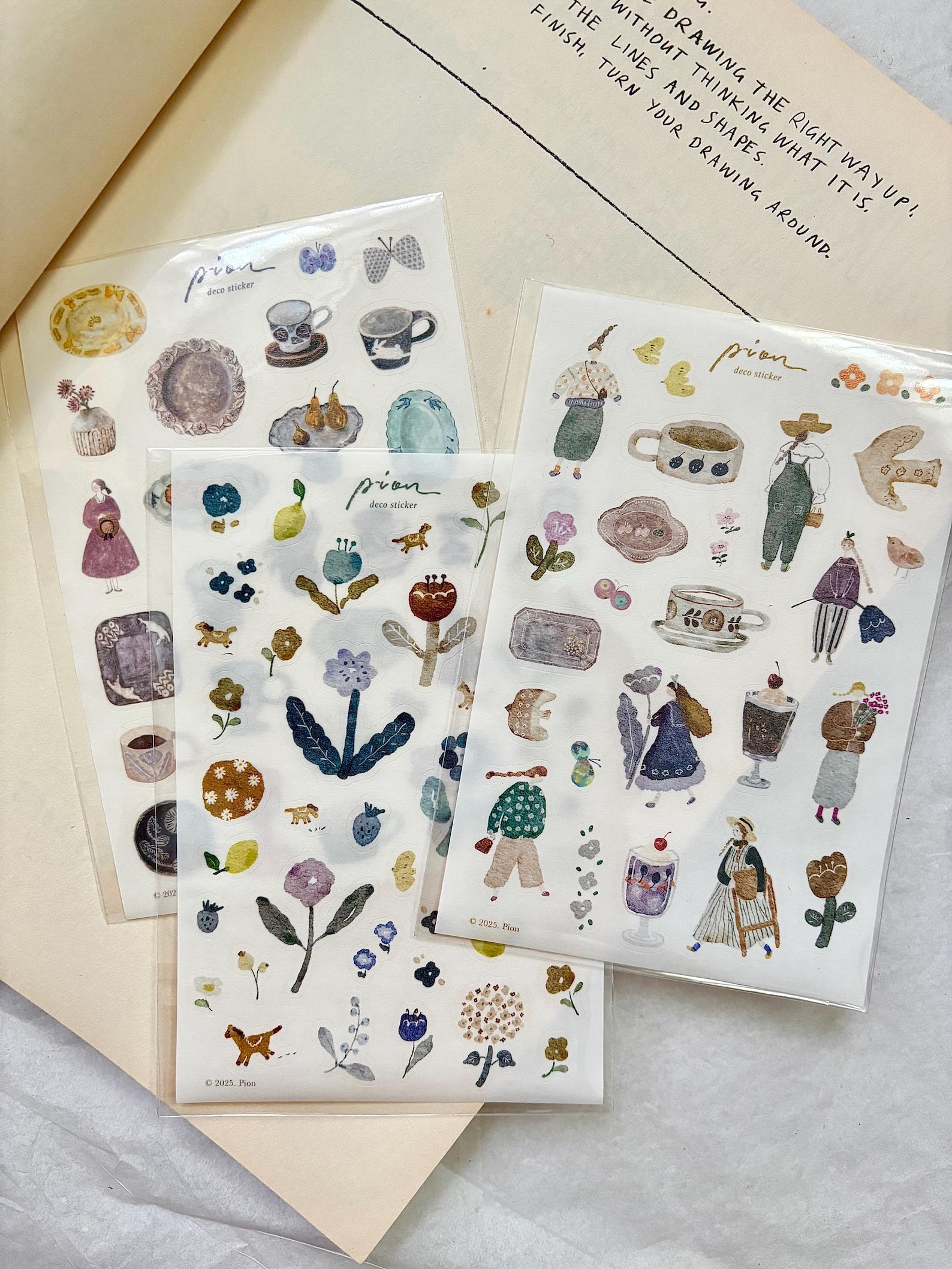 Pion Washi Sticker - Artsy