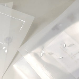 Freckles Tea  Vol. 3 - Floral Silver Foil Tracing Paper Pad | Scrapbooking, Collage, Beautiful Journal Paper, Floral Tracing Paper, Mail Art