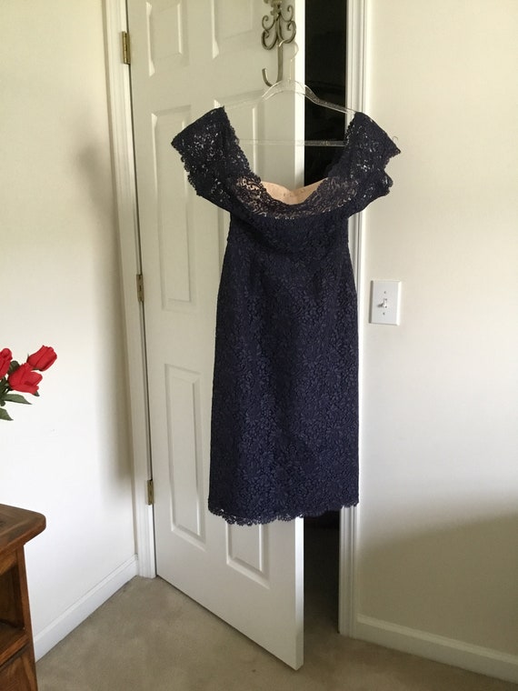 Vintage Embroidered Blue Dress