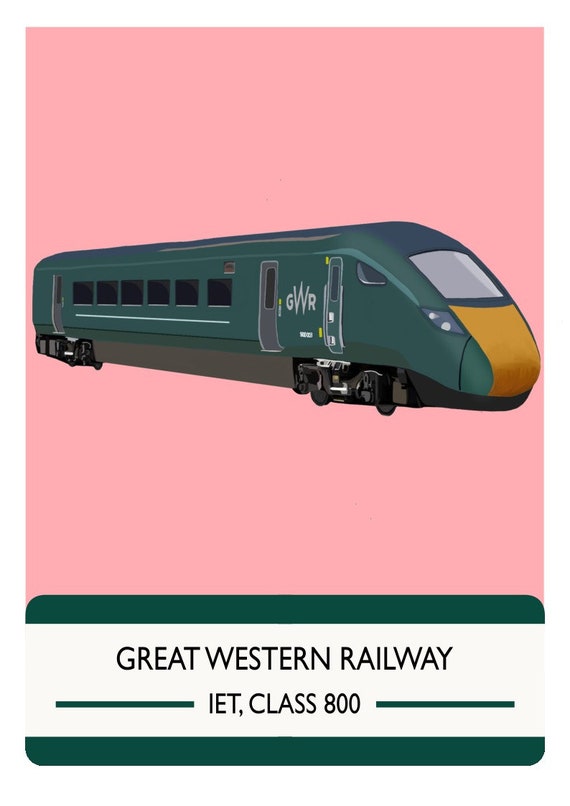 Great Western Railway Class 800 Train Art Print - Premium Quality