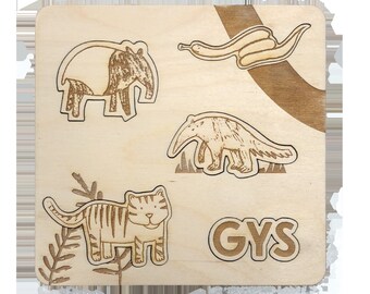 Puzzle birth card