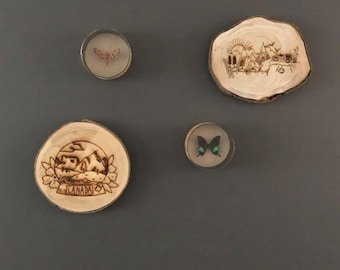 Nature as a canvas. From a raw tree trunk to wall decoration with character.