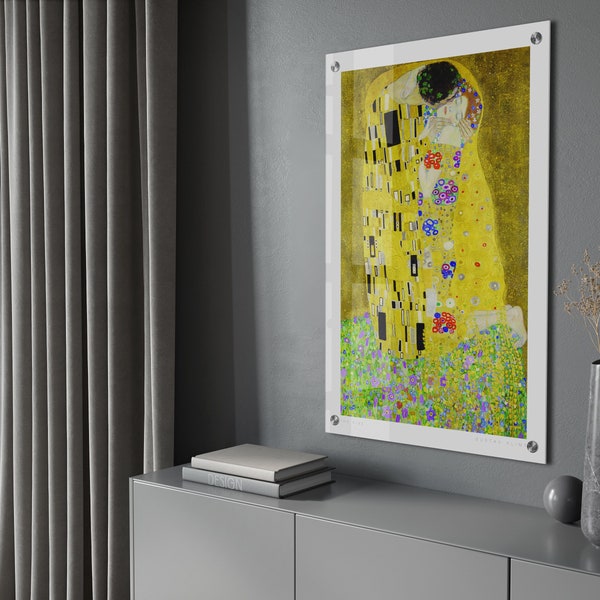 Walljar - Gustav Klimt - De Kus plexiglas schilderij