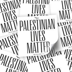 PALESTIJNSE LEVENS MATTER 20x Stickers, Palestijnse Stickers, Vrijheid voor Palestina, Vrij Gaza, Demonstratiekleding, Vredeskleding, Liefde voor Palestina