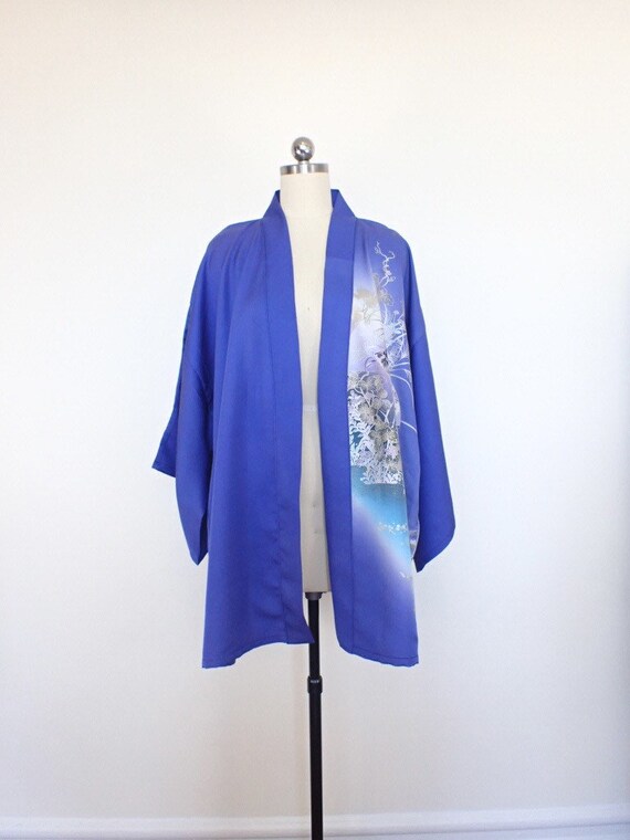 chaqueta kimono bluu