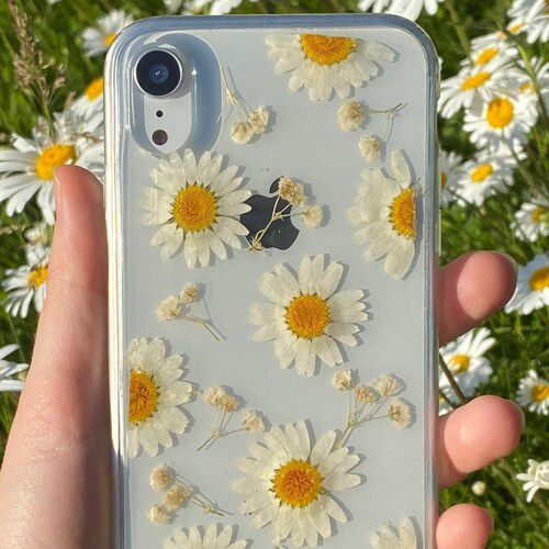 Handmade Real Dried Pressed Flower Phone Case Iphone Se 7 8 Etsy