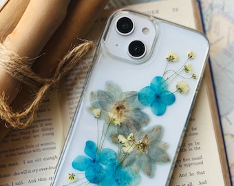 Real blue flowers Iphone case, Iphone 6 7 8 se xr 11 12 13 13 pro 13 pro max 14