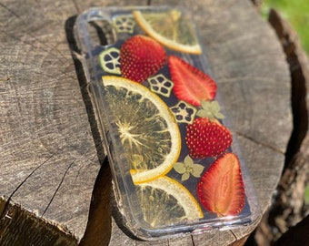 Real Oranges & Strawberries Case, Dried Fruits Case, iPhone case, iphone 6 6s 7 8 plus x xr xs 11 12 13 pro max case