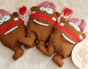 Sorgenfresser - Monsterchen - personaliserbare kummermonster - Einschulung Mädchen/ Junge, Kummerfreund mit Wunschnamen, Einschulung 2025