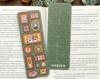 Gallery Wall - Bookmark | Digital Art, Illustration, Books, reading, kawaii, Stationery, cute cat