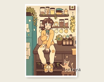 Kitchen - Art Print | Digital Art, Illustration