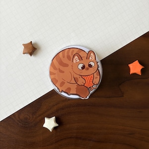 Soporte para teléfono MagSafe con diseño de gato de hilo / Acrílico