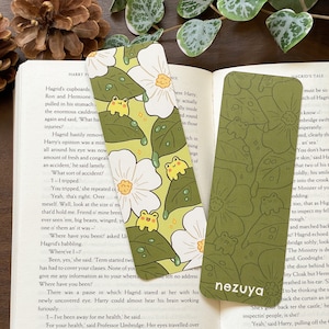Frogs - Bookmark | Digital Art, Illustration, Books, reading, kawaii, Stationery, cute frogs