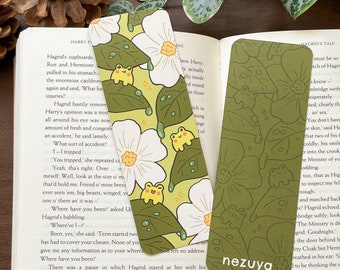 Frogs - Bookmark | Digital Art, Illustration, Books, reading, kawaii, Stationery, cute frogs