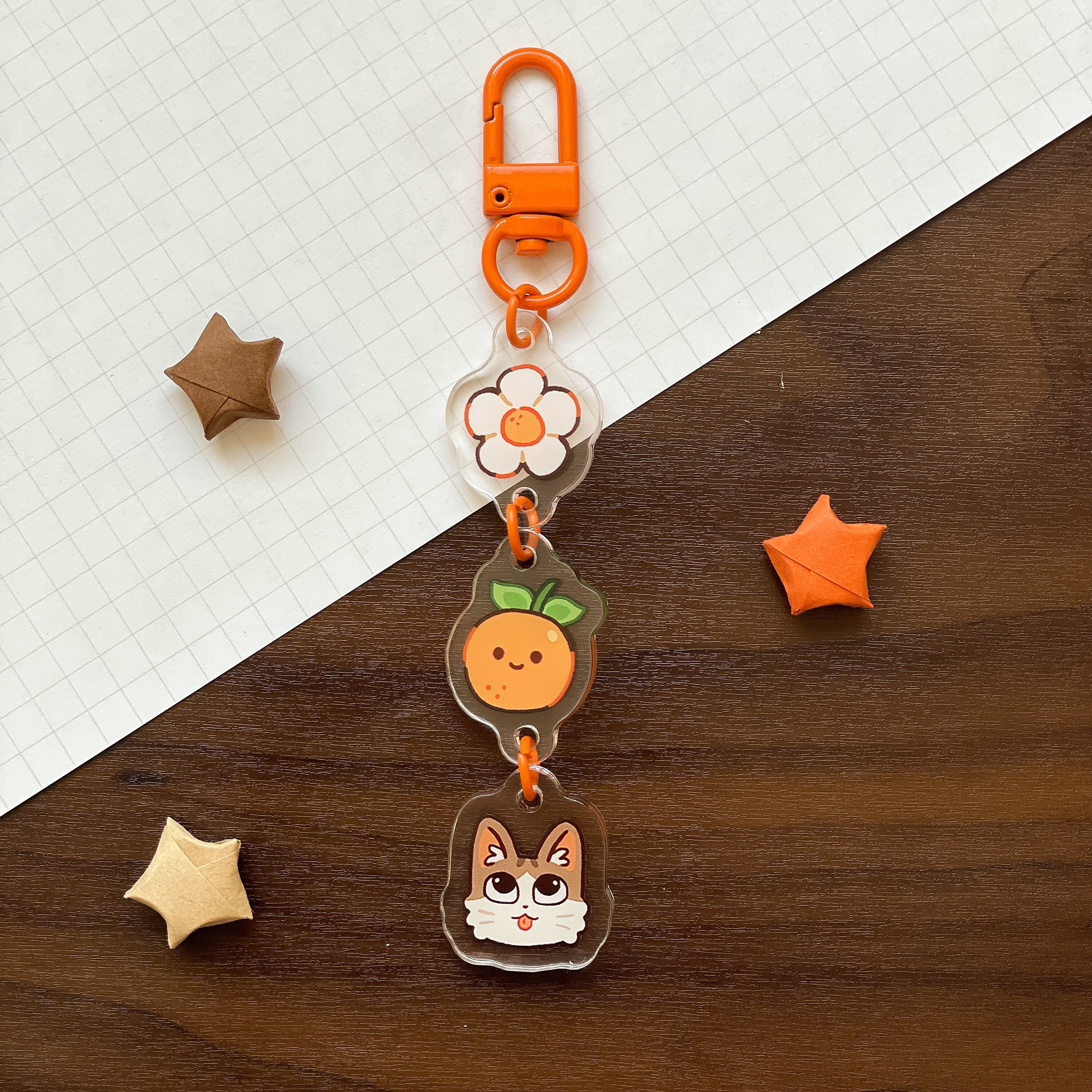 キーホルダー・キーリング HEREU Woman Key chain Orange WBBOMK CLEMENTINE Clementine Keychain - Etsy