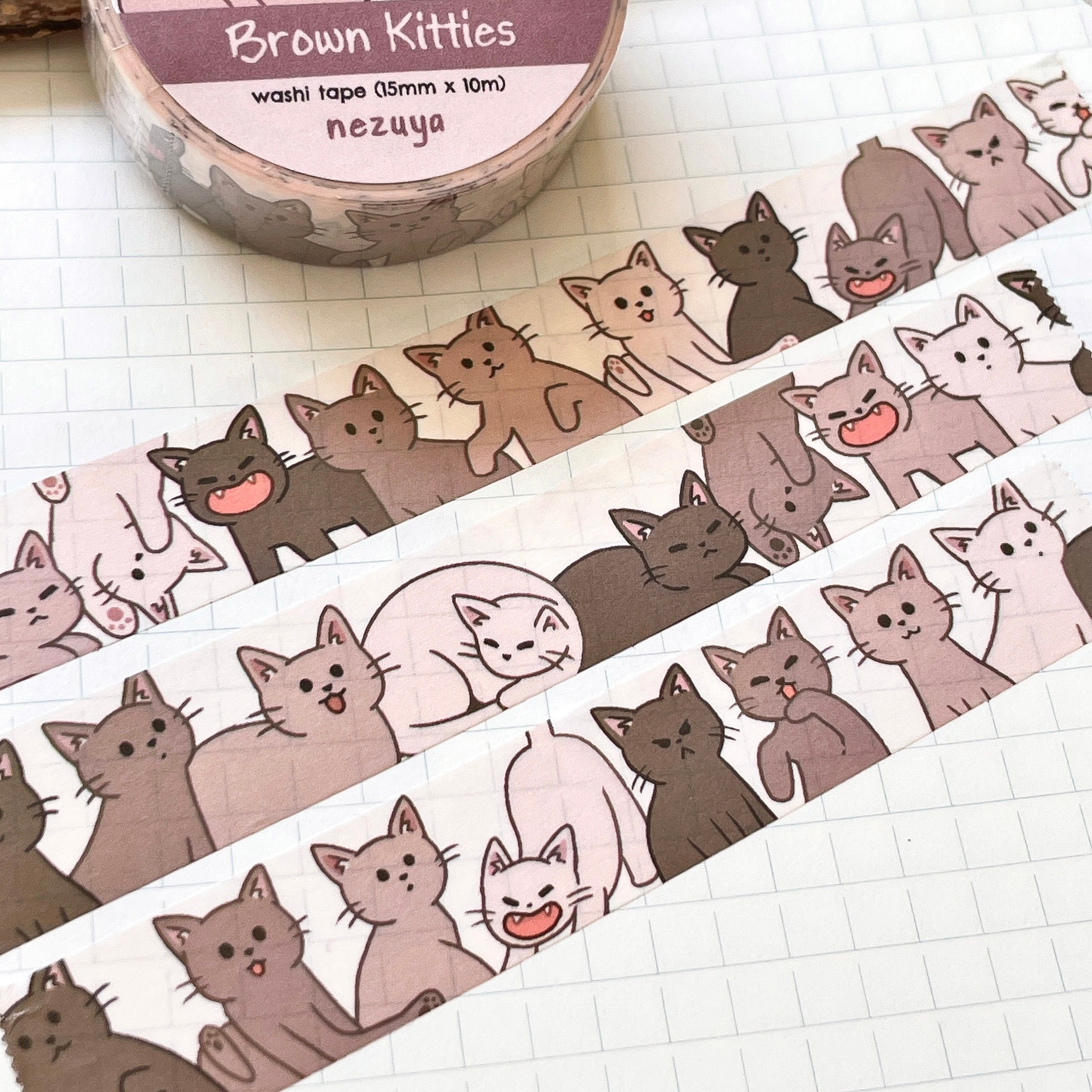 Washi Tape Collection in Brown Graphic by Adelia Design · Creative Fabrica
