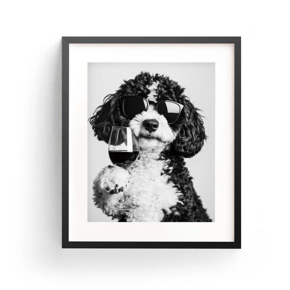 Bernedoodle Umbrella - White Bernedoodle Umbrella - White