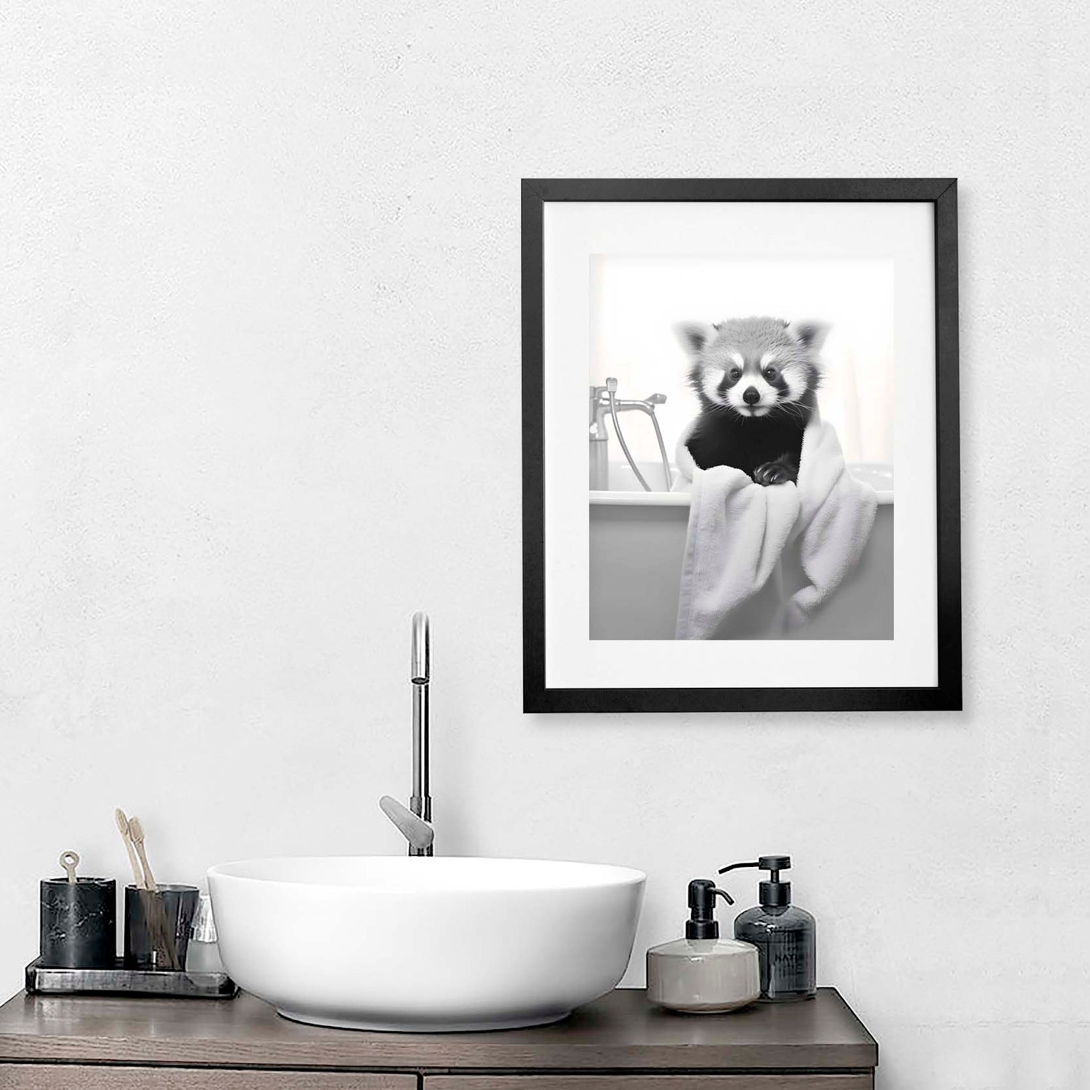 Red Panda in Bathrobe Red Panda Print Red Panda Art Red Panda - Etsy