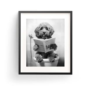 Cockapoo Wall Art Funny Bathroom Cute Cockapoo Dog Adorable Funny Cockapoo Dog Lover Gift Cockapoo Poster Kids Bathroom Whimsy Animal Art