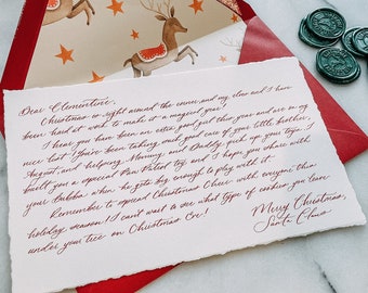 Letter from Santa - Custom, Hand Calligraphed, and Personalized - Santa Letter for kids
