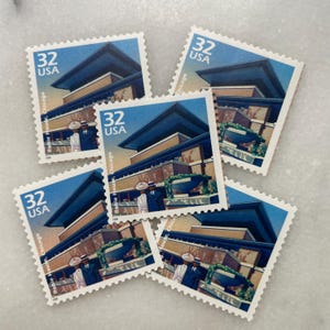 Sellos antiguos sin usar de Robie House / Arquitectura de Chicago Franqueo de USPS / 32 centavos de dólar estadounidense