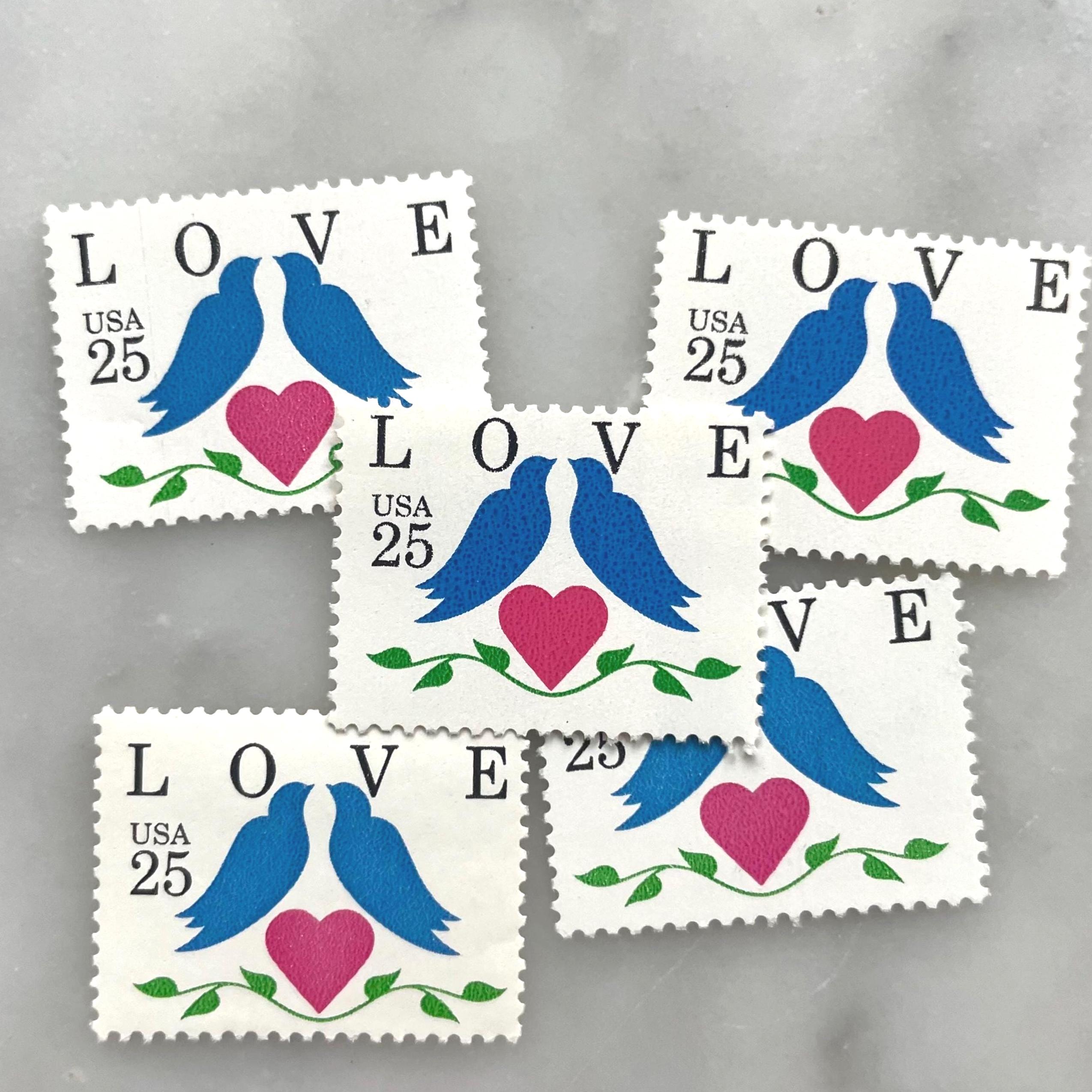 Love Birds Usps Stamp - Etsy