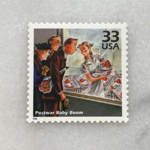 Sellos vintage sin usar para bebés recién nacidos, para guardería, baby shower, franqueo de USPS, 32 centavos de dólar estadounidense