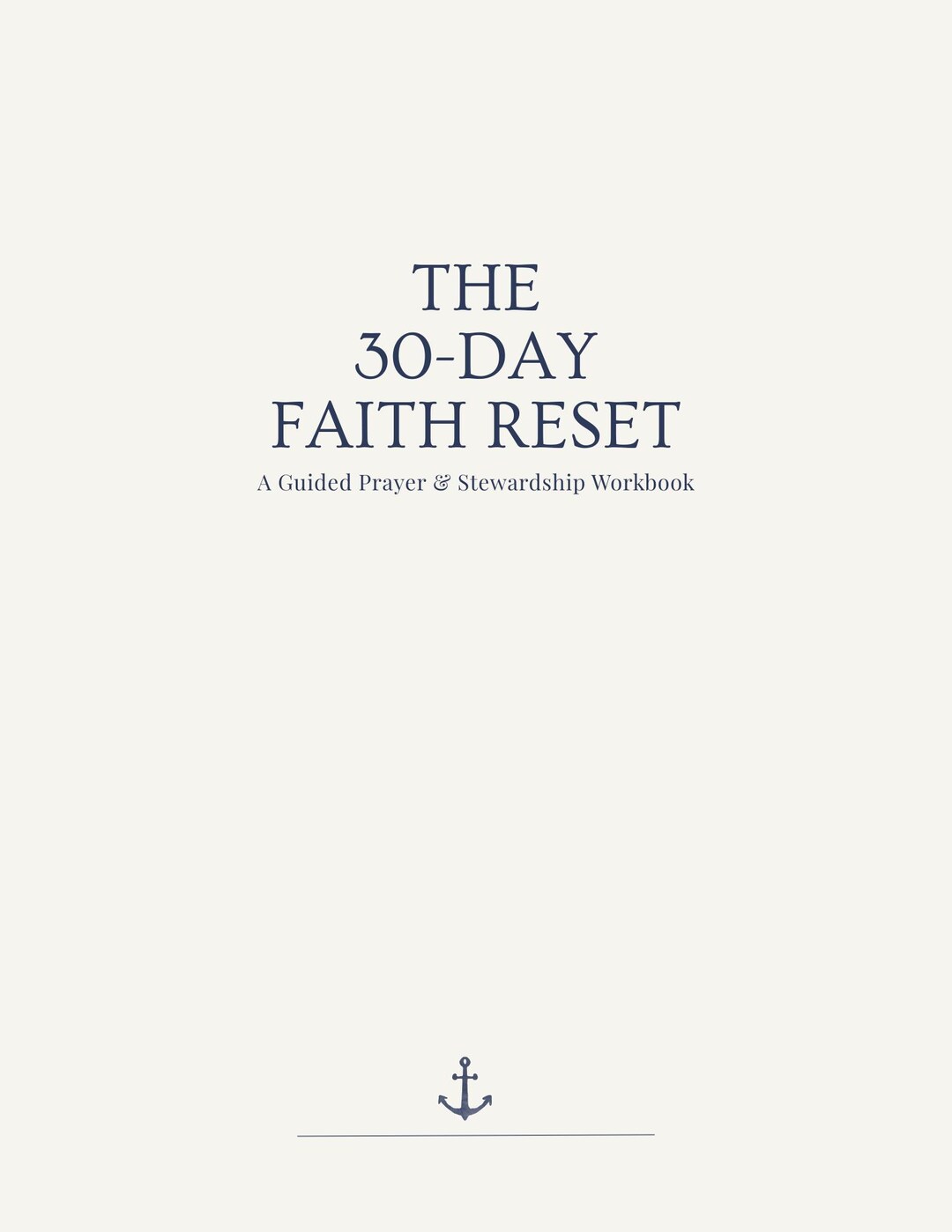 30 Day Faith Reset Printable Workbook | Christian Devotional | Bible ...