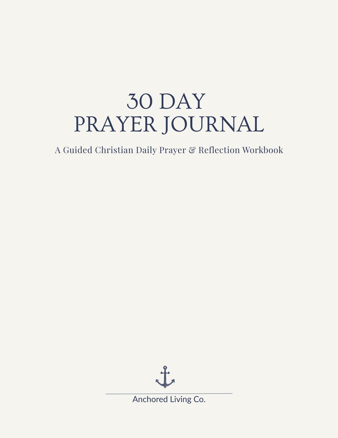 30 Day Prayer Journal Printable PDF | Christian Prayer Journal | Daily ...