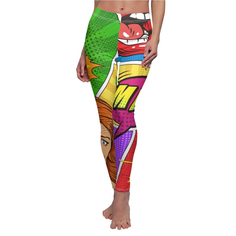 Leggings Comic Books 001 pop art leggings comic book Etsy