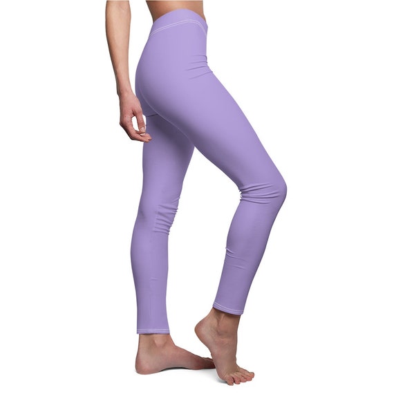 Light Pastel Purple Leggings Yoga Pants 