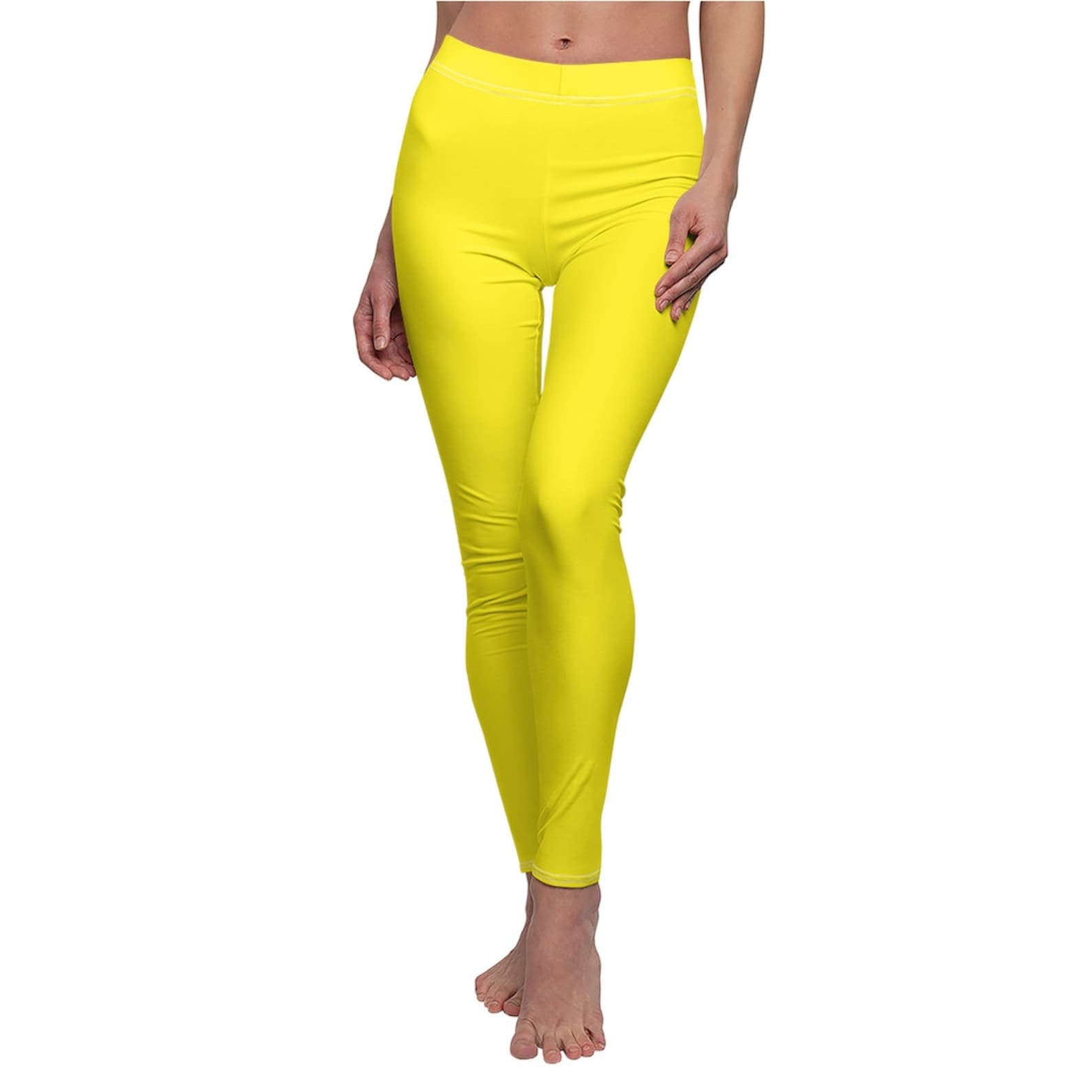 Canary Yellow Leggings Canary Yellow yoga pants Canary Etsy