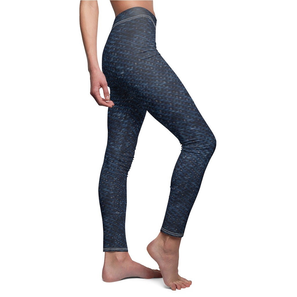 Dark Blue Denim Leggings Leggings That 