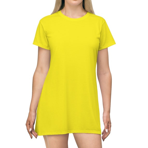 Canary Yellow TShirt Dress Etsy