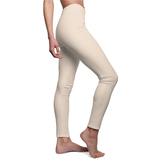 Cream Leggings Cream Yoga Pants Cream Leggings for Women - Etsy