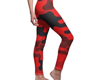 red camo tights