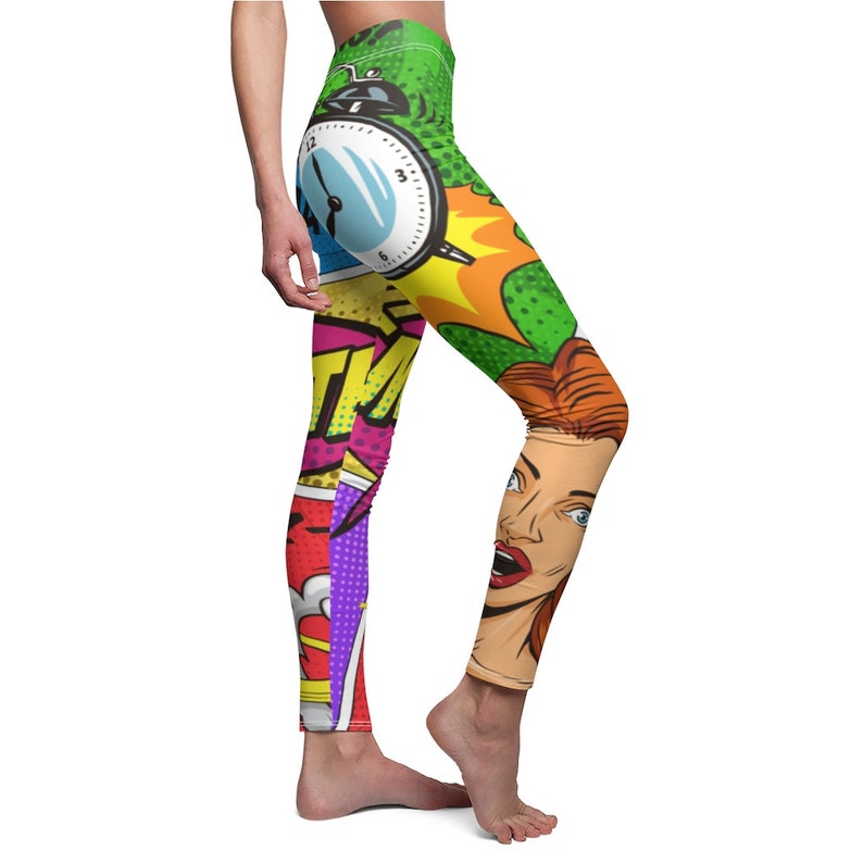 Leggings Comic Books 001 pop art leggings comic book Etsy