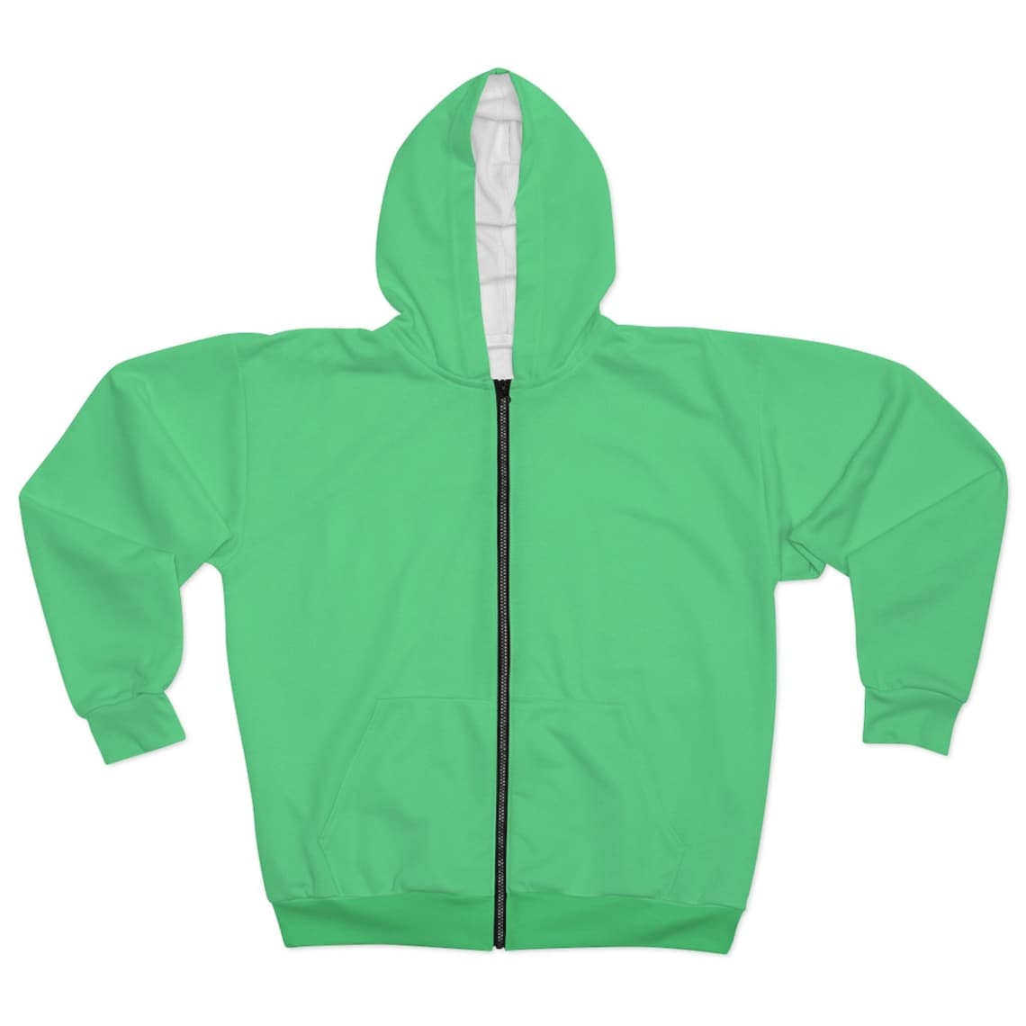 Emerald Green Zip Hoodie Etsy
