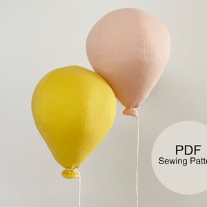 Balloon Sewing Pattern,Balloon PDF,Cotton Balloon,Sewing Pattern,PDF Pattern&Tutorial,Balloon Mobile,Toy Sewing Pattern,Softie,Digital Dload