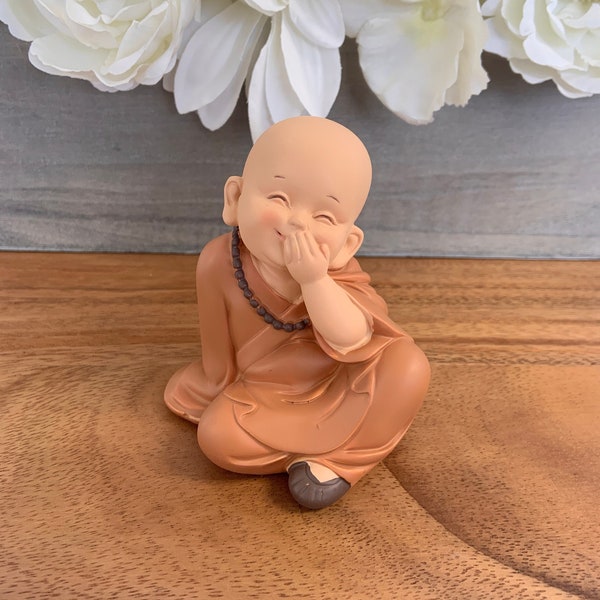 Baby Buddha Statue Happy Buddha Laughing Buddha Idol Mindfulness Meditating Buddha Figurine Buddha Gift Buddhist Statue Spiritual Yoga Gift