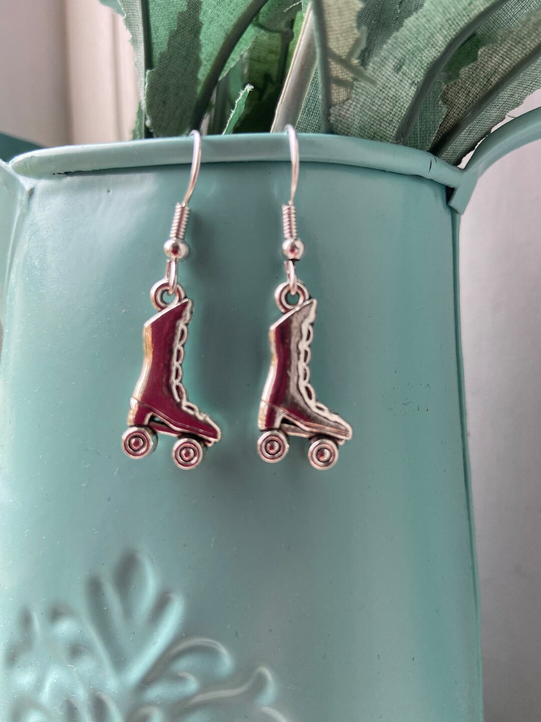 Roller Skate Earrings, Skating Accessories, Gift for Teenager, Silver