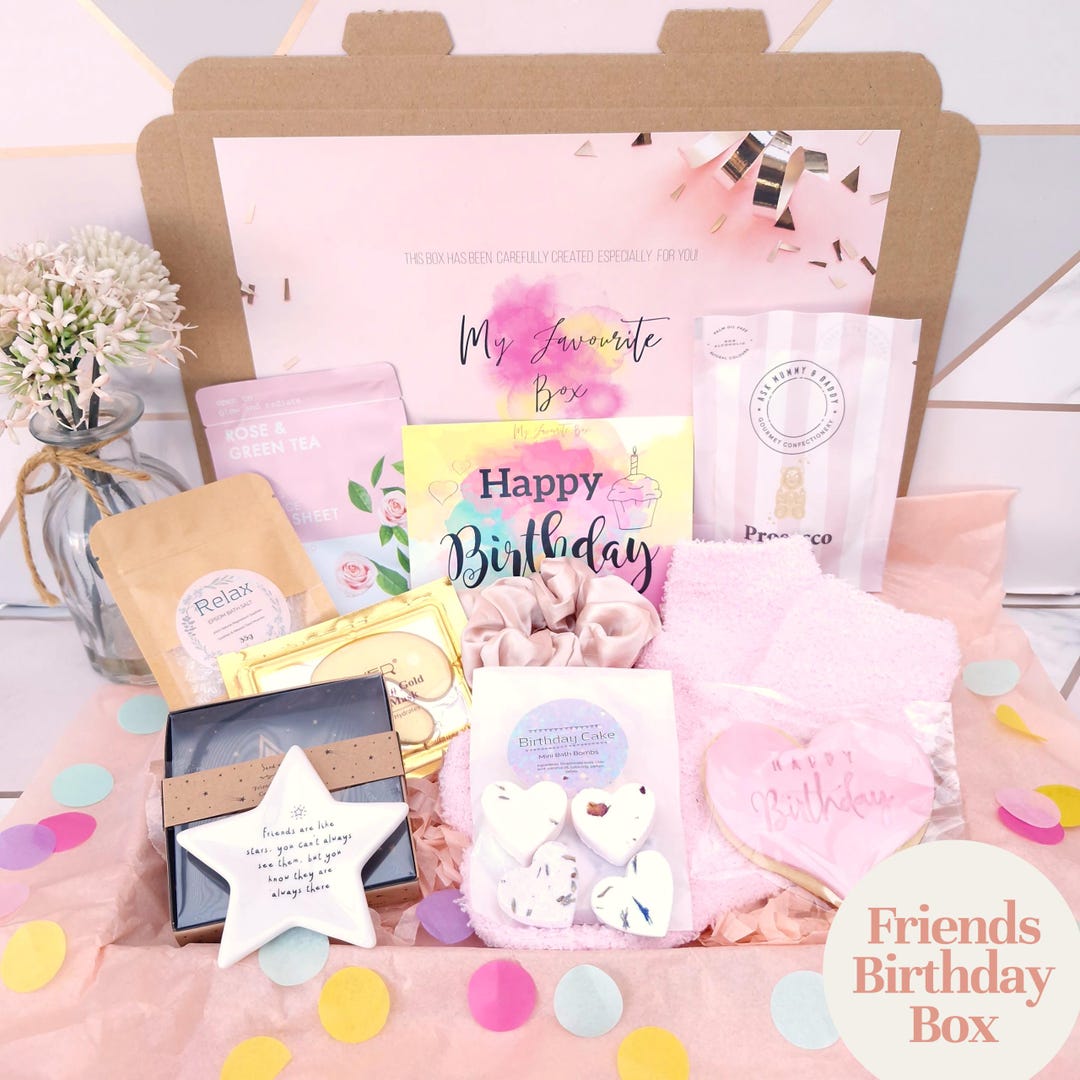 Birthday Gift for Best Friend, Friendship Gift Box, Letterbox Pamper ...